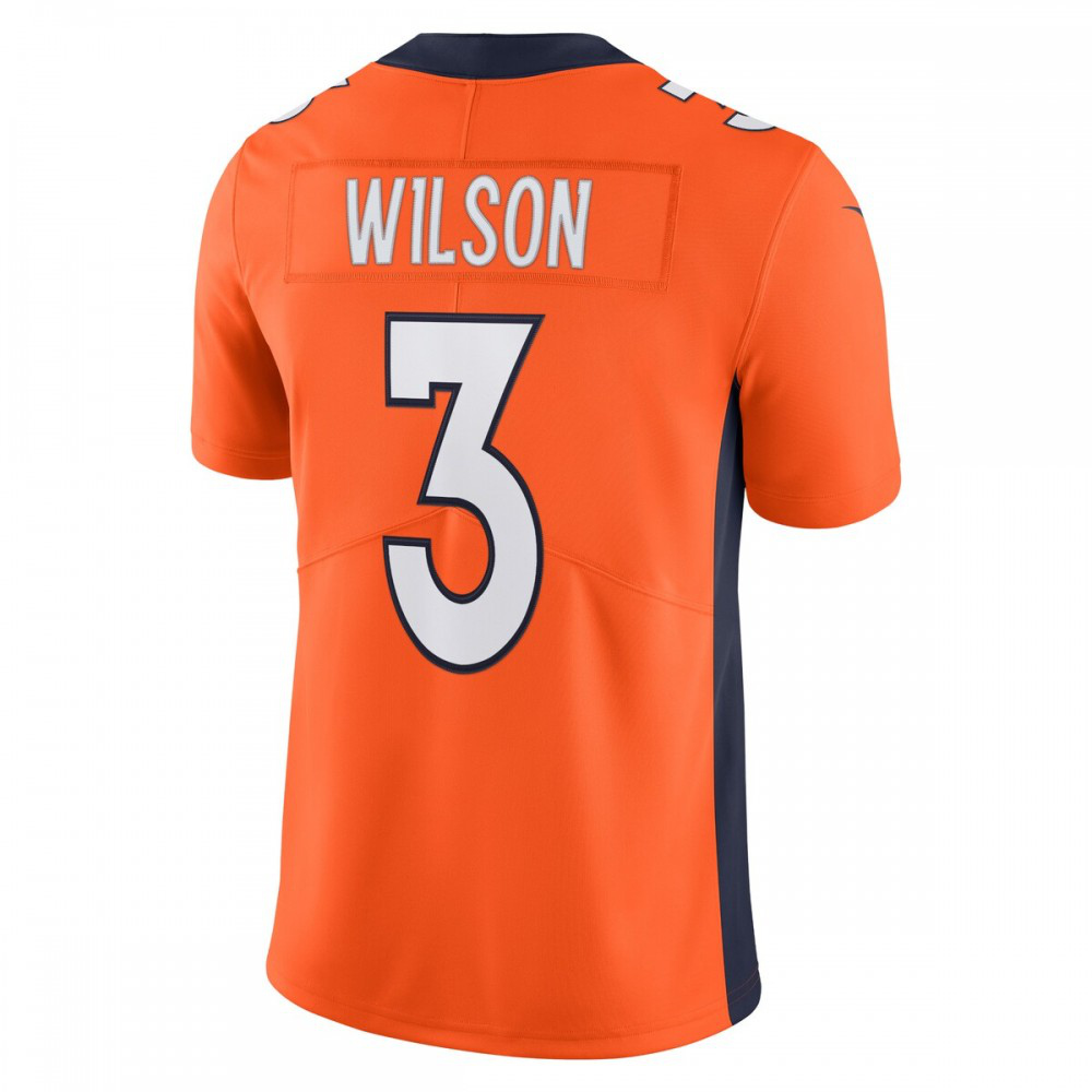 Russell Wilson Denver Broncos Nike Team Vapor Limited Jersey - Orange-Profan Arena